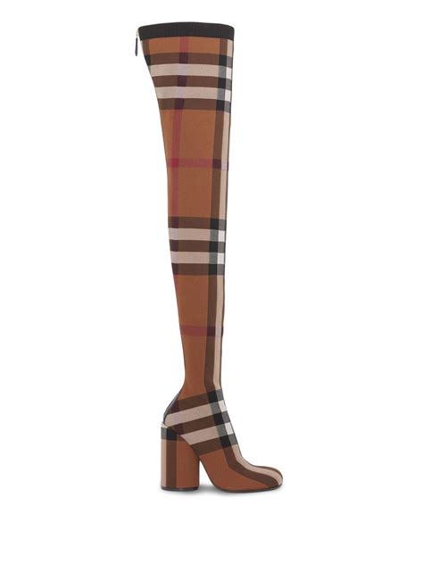 burberry boots knee high|Burberry adjustable buckle boots.